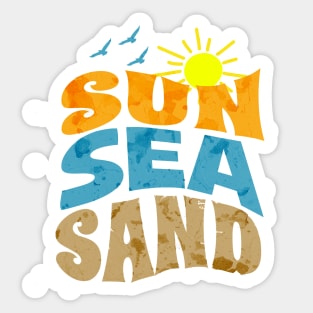 Sun Sea Sand Sticker